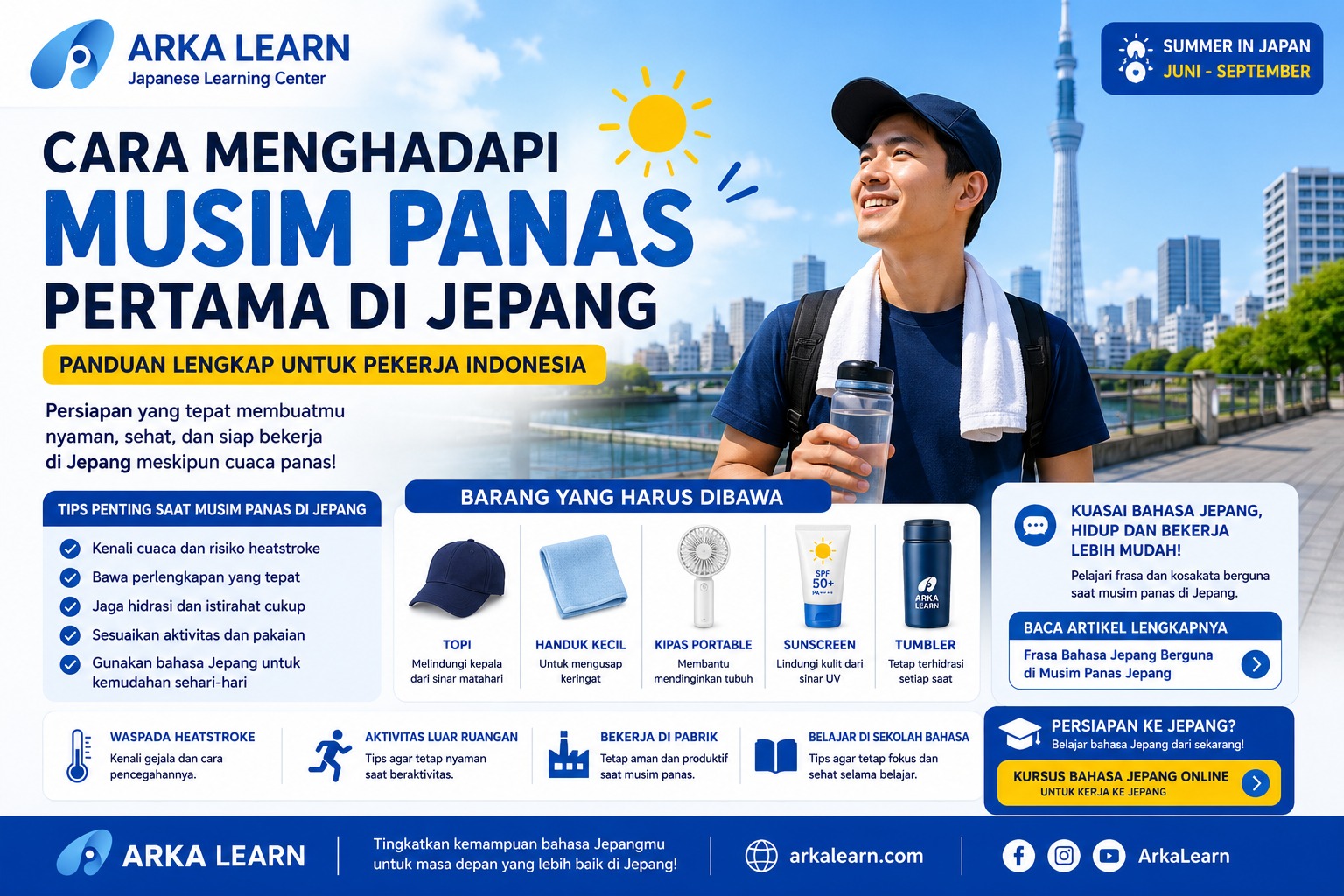 Cara Menghadapi Musim Panas Pertama di Jepang: Panduan Lengkap untuk Pekerja Indonesia